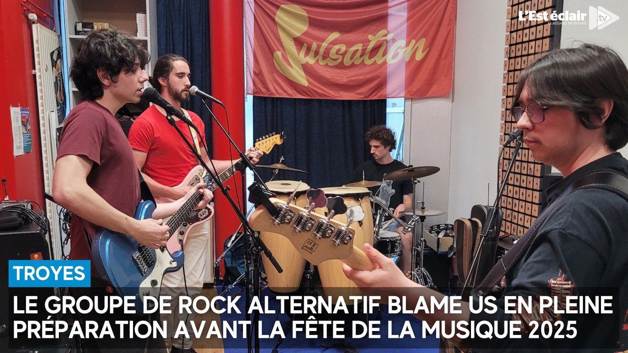 Le groupe de rock alternatif Blame Us en pleine préparation avant la Fête de la musique 2025