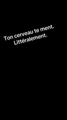 Ton cerveau te ment. Littéralement.#psychologie #biaiscognitifs #cerveauhumain #hypnose #hypnotherapie #therapie #inconscient #paix #psychologie #hypnosis #psychology #conscience  #developpementpersonnel #mentaltraining #mindset #abonnement