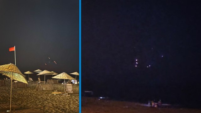 İran'dan İsrail'e fırlatılan füzeler Hatay semalarından görüldü