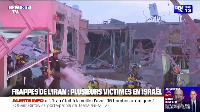 Bombardements: la riposte iranienne a fait au moins 8 morts cette nuit en Israël