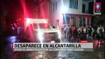 Joven es succionado por alcantarilla durante fuerte lluvia en Tapachula