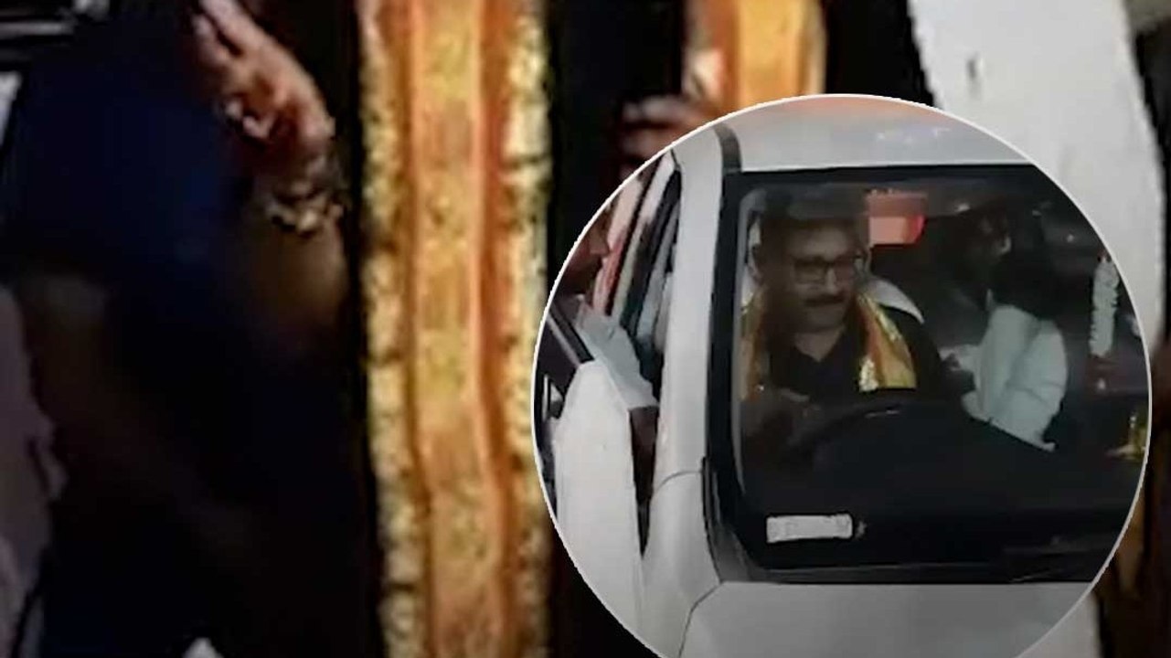 बिहार के मंत्री अशोक चौधरी ने खुद चलाई कार, VIDEO