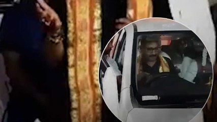 बिहार के मंत्री अशोक चौधरी ने खुद चलाई कार, VIDEO