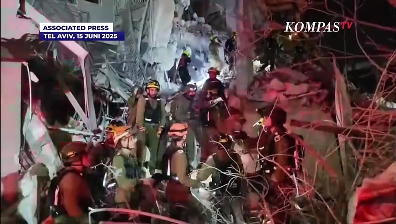 Serangan Rudal Iran, Hancurkan Gedung Apartemen di Galilea 4 Orang Tewas