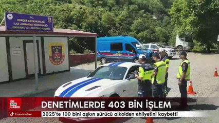 2025’te 100 bini aşkın sürücü alkolden ehliyetini kaybetti