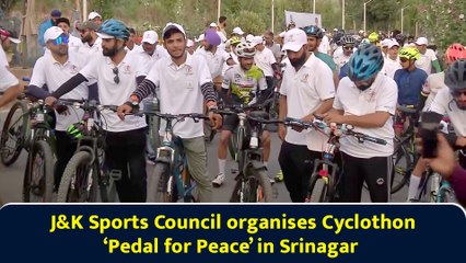 J&K Sports Council organises Cyclothon ‘Pedal for Peace’ in Srinagar