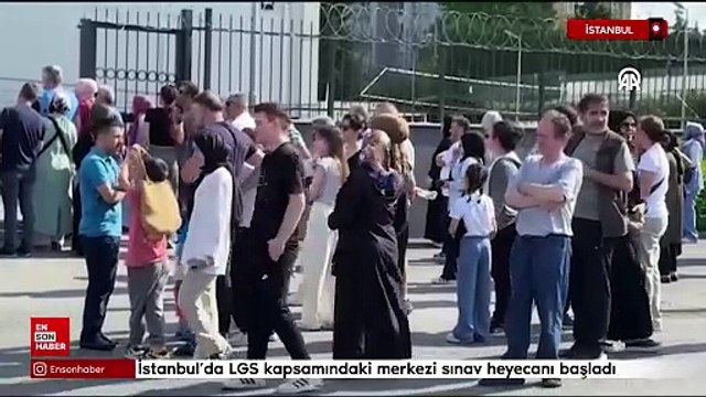 İstanbul'da LGS kapsamındaki merkezi sınav heyecanı başladı