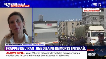 Conflit entre Israël et l'Iran: "Pendant plus de dix ans, nous attendions cette opération", assure Sarah Feinberg (habitante de Tel-Aviv)