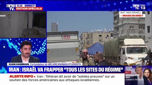 Conflit Israël-Iran: Dès les premières frappes, la réaction de Téhéran a été d'interdire la moindre expression dans la rue ou sur les réseaux sociaux , assure Kian Habibian (We Are Iranian Students)