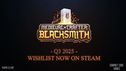 Medieval Crafter Blacksmith Official Gameplay Reveal Trailer