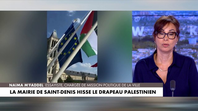 Naïma M'Faddel réagit à la décision de la mairie de Saint-Denis de hisser le drapeau palestinien