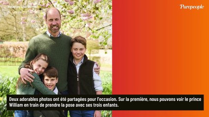 Une si belle photo pour la fête des Pères ! Le prince William choyé par Charlotte, George et Louis, ses 3 enfants et son socle