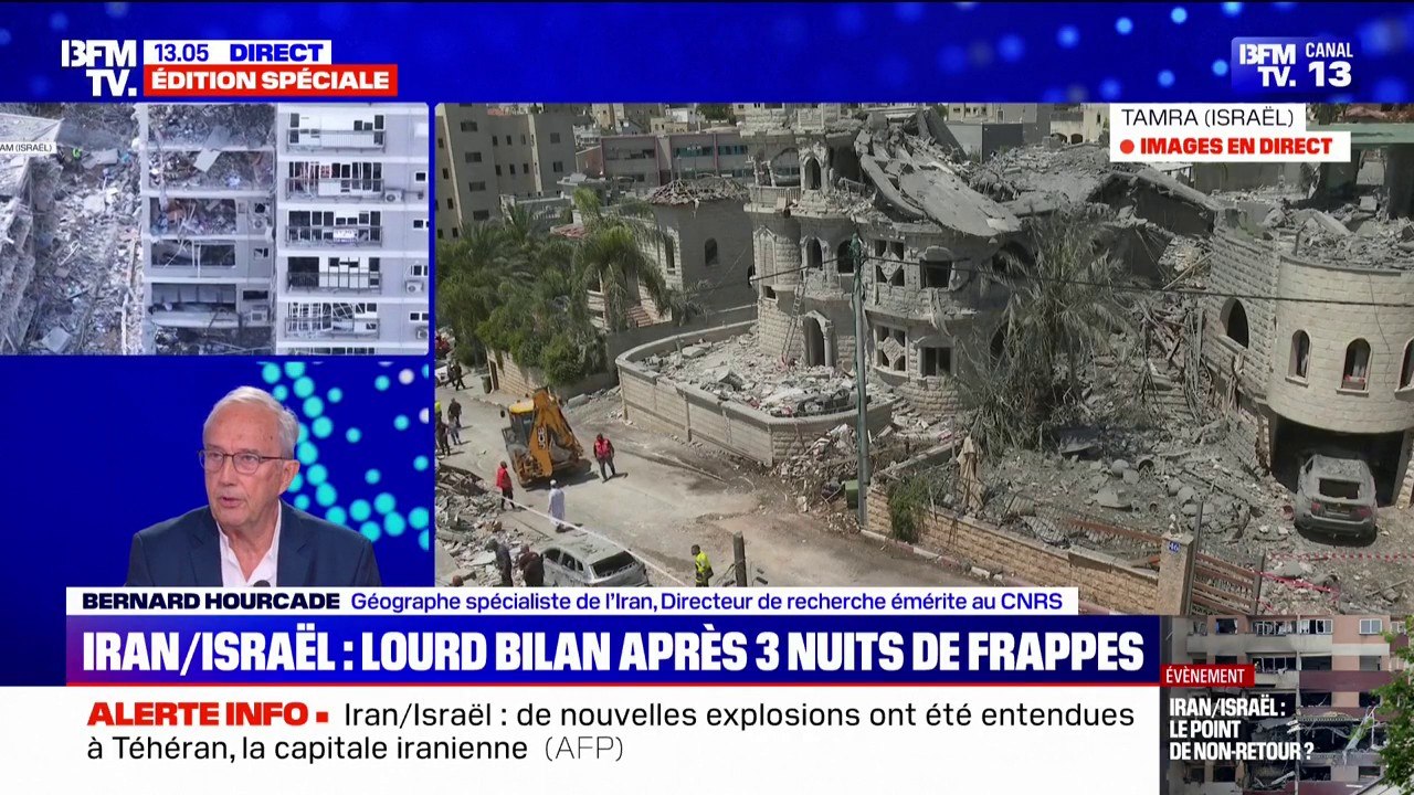 Conflit entre l'Iran et Israël: "On est en face d'un conflit extrêmement vaste", assure Bernard Hourcade (directeur de recherche émérite au CNRS)