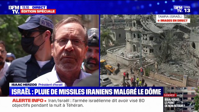 Frappes iraniennes sur Israël: Nous n'avons pas demandé cette guerre , déclare Isaac Herzorg (président d'Israël)