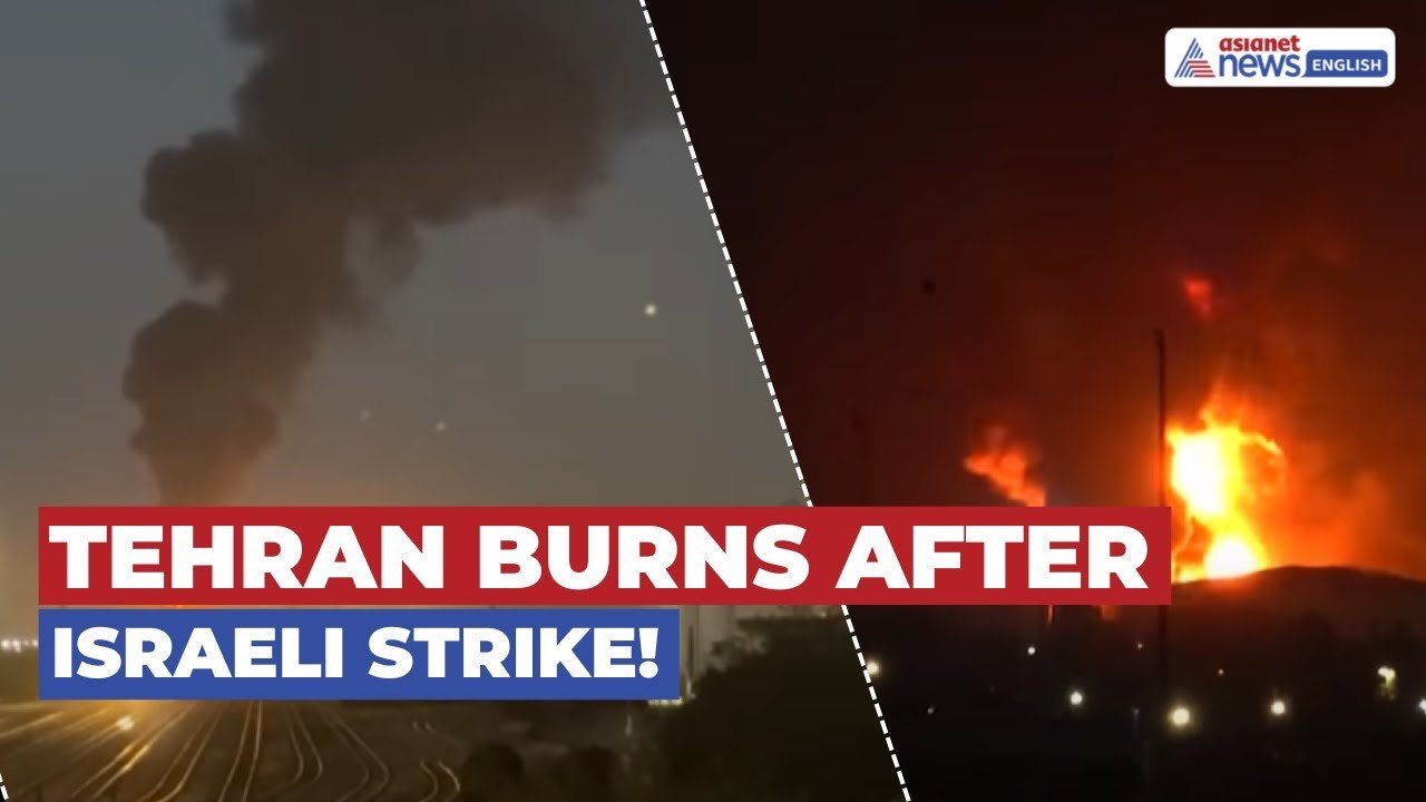 Israeli Strike | Massive Fire Erupts at Tehran Oil Refinery, Gas Field Also Hit