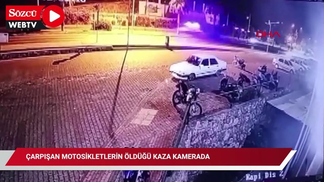Alanya’da Motosikletler Kafa Kafaya Çarpıştı: Kaza Kamerada
