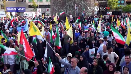 Turun ke Jalan! Warga Teheran Dukung Pemerintah Iran Serang Israel: Kita Tidak Boleh Mundur!