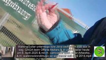 WalkingGuitar heute am 6.04.2025 & auch wir Ute & i Jova stellen unsere Kunstwerke in Ute´s Atelier
