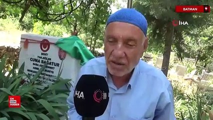 Batman'da şehit babaları Babalar Günü’nü mezar başında geçirdi