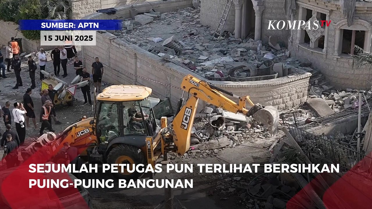 Dihantam Rudal Iran, Bangunan Kota Tamra dan Bat Yam Israel Porak Poranda