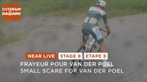 Small scare in the descent - Stage 8 - Critérium du Dauphiné 2025