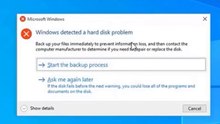 Solved - Windows detected a hard disk problem n Windows 10 / 11 / 8 / 7
