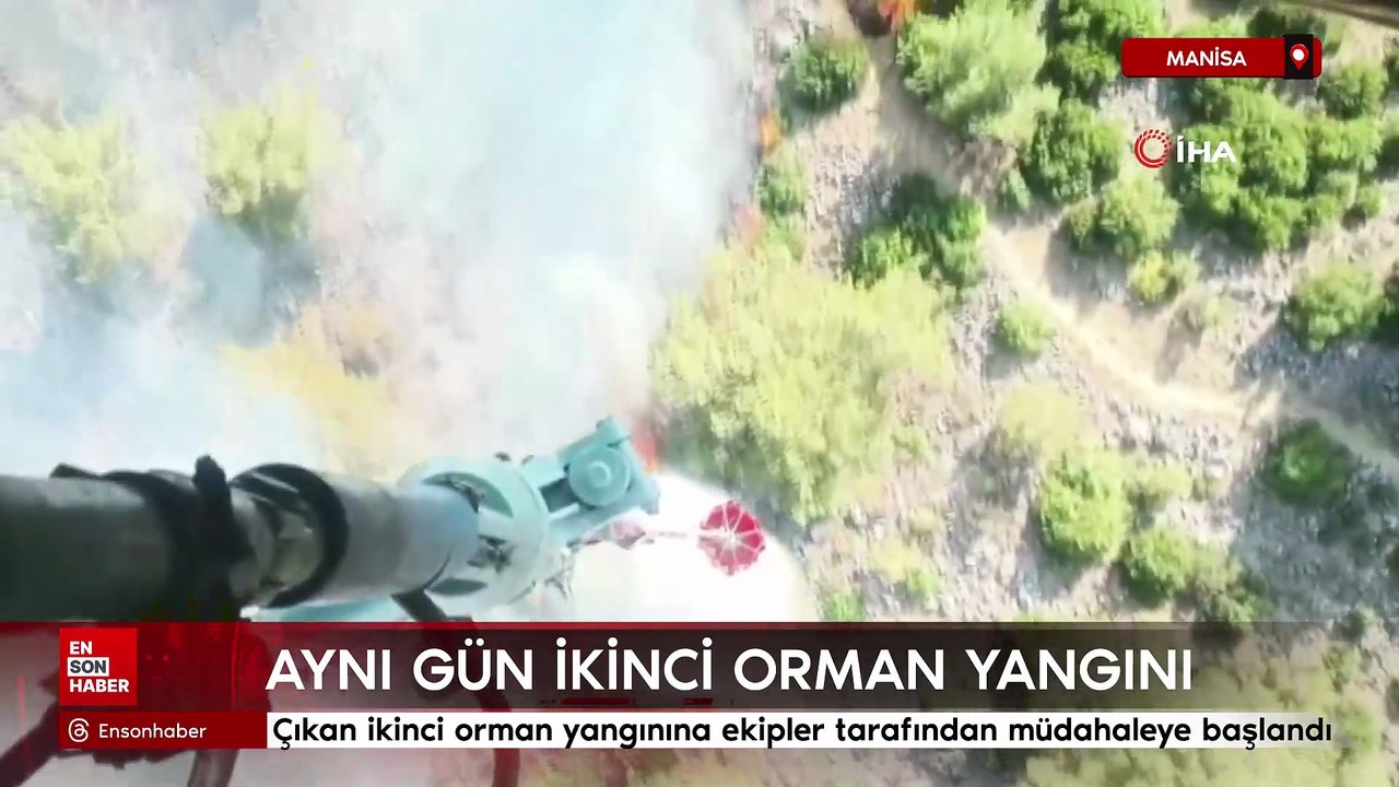 Manisa Soma’da aynı gün ikinci orman yangını