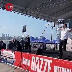 Gazze mitinginde “İncirliği kapat, ABD’yi def et” sloganları