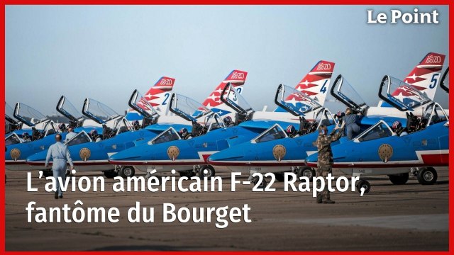L’avion américain F-22 Raptor, fantôme du Bourget