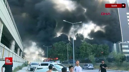 İzmir'de trafo yangını: Fabrika ve hastaneye sıçradı
