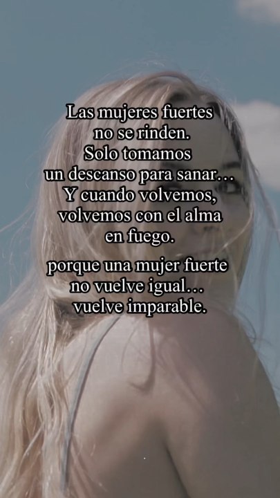 Si estás en ese momento donde sentís que ya no podés más.Tal vez no sea el final, sino solo una pausa.Un respiro antes del gran salto.No te rendiste.Solo estás tomando fuerza.Y créeme, cuando una mujer vuelve de su oscuridad, nadie la detiene.