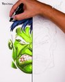 Realist vs X-ray drawing of Hulk ASMR! ✍️✨