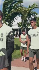 Seriedad del Madrid en el primer entrenamiento del Mundial de Clubes
