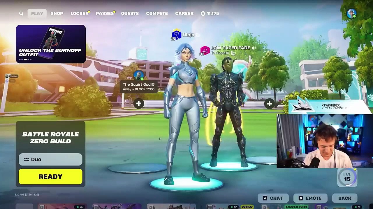 Ninja is Back on Fortnite!