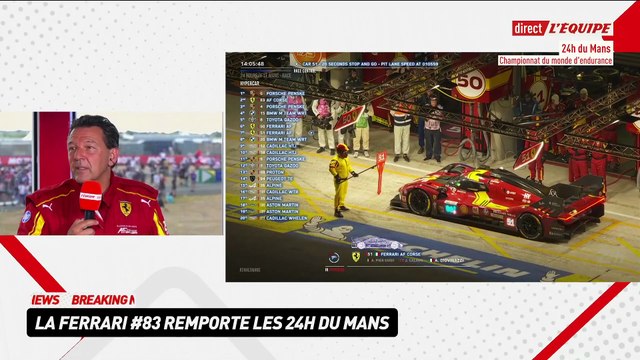 Batti Pregliasco (team manager Ferrari) : « Gagner avec la voiture 83, c’est encore plus spécial » - Endurance - 24h du Mans