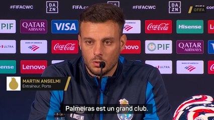 Anselmi : "Palmeiras, un très grand club"
