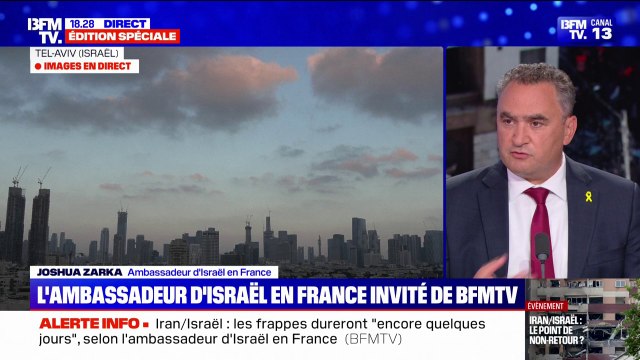 Conflit Israël-Iran: Un changement de régime [en Iran] ne fait pas partie des buts de cette opération , explique l'ambassadeur d'Israël en France