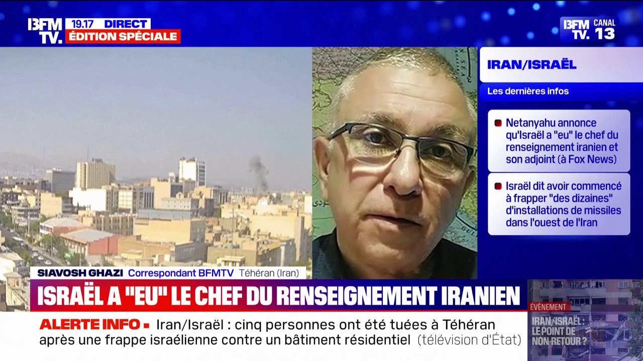 Conflit Israël-Iran: Benjamin Netanyahu annonce qu'Israël a "eu" le chef du renseignement iranien et son adjoint