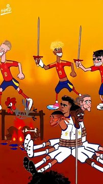 Spain will face Portugal in the UEFA Nations League final. 🇪🇸🔥🇵🇹🏆اسپانیا حریف پرتغال در فینال لیگ_ ملت های اروپا شد. 🇵🇹🔥🇪🇸🏆#españa#spain#uefanationsleague#yamal#hamidsahari#cr7#ronaldo