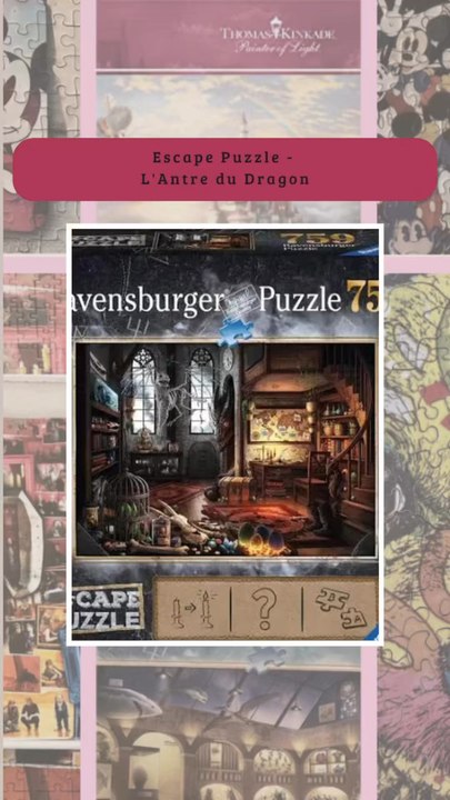 Puzzle Escape 759 pièces – Soirée mère-fille pleine d’énigmes et de fun