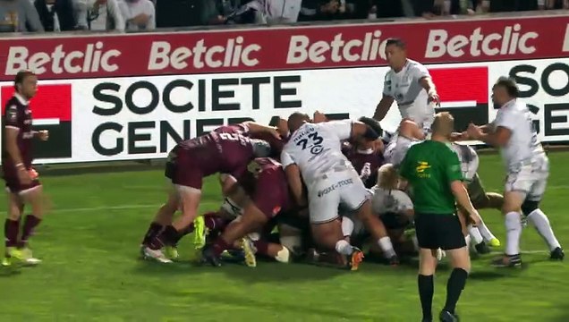 TOP 14 - Essai de Nicolas DEPOORTERE (UBB) - Union Bordeaux-Bègles - RC Vannes