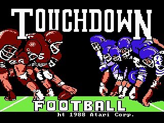 Touchdown Football (ATARI 7800) Computer Vs Computer Mode
