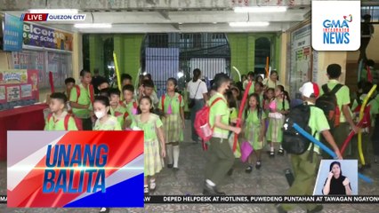 Unang araw ng balik-eskuwela sa Bagong Silangan Elementary School | Unang Balita