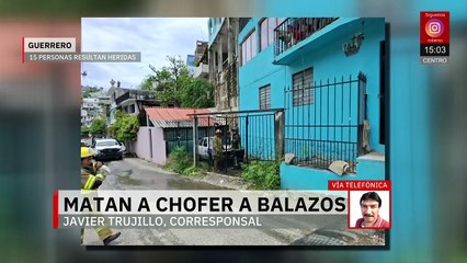 Conductor de combi es asesinado a balazos en Acapulco