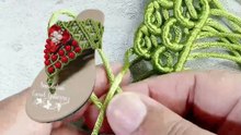 tutoriales de Sandalias tejidas en macrame