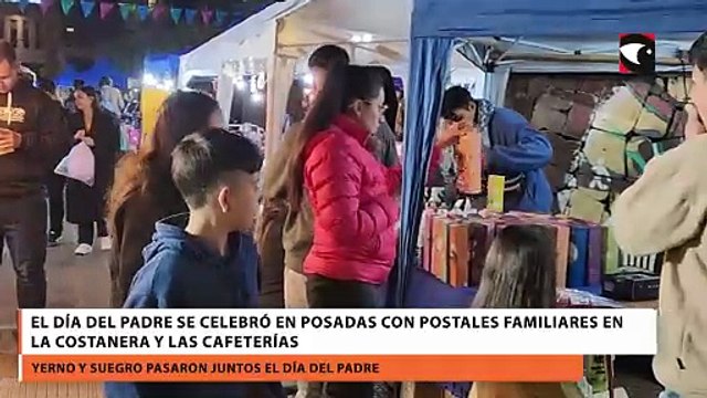 El día del Padre se celebró en Posadas con postales familiares en la Costanera y las cafeterías