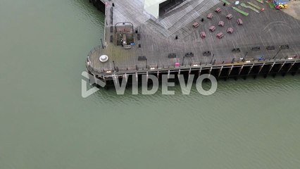 Overhead , birds eye view drone footage 4K