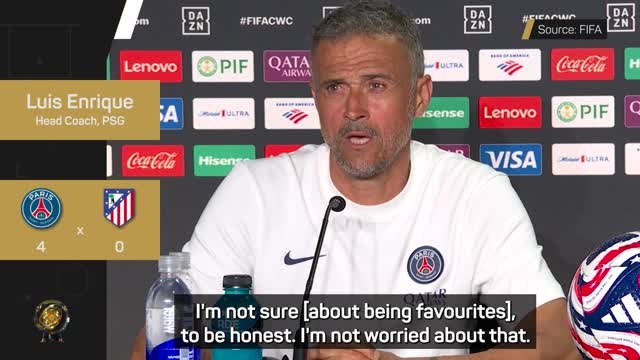 Enrique plays down PSG favourites tag