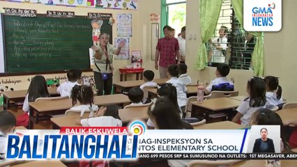 PBBM, bumisita at nag-inspeksyon sa Epifanio Delos Santos E.S. | Balitanghali