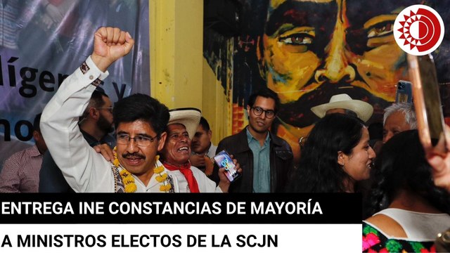 Entrega INE constancias de mayoría a ministros electos de la SCJN